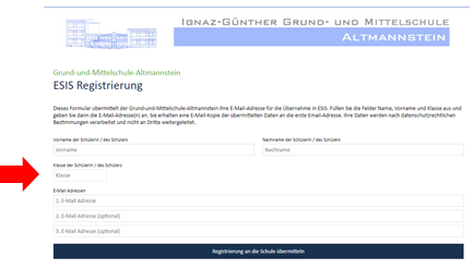 ESIS Anmeldung